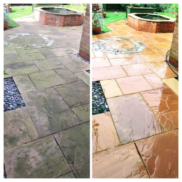 foxs pure cleaning patio cleaning before and after jpg