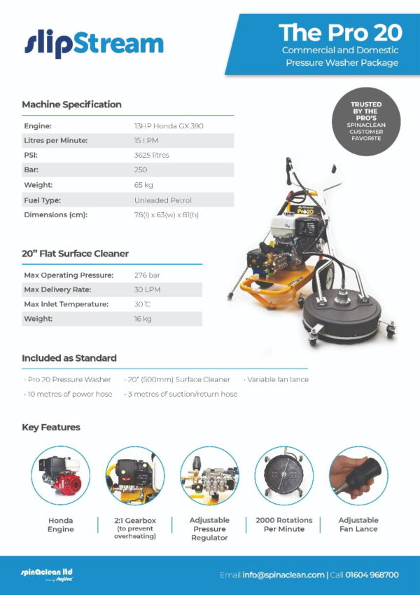 slipstream pro 20 spec sheet jpg